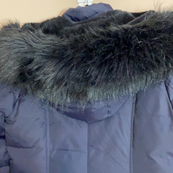 DKNY Faux Fur-Trimmed Down Filled Winter Jacket   NWOT - Picture 6 of 9